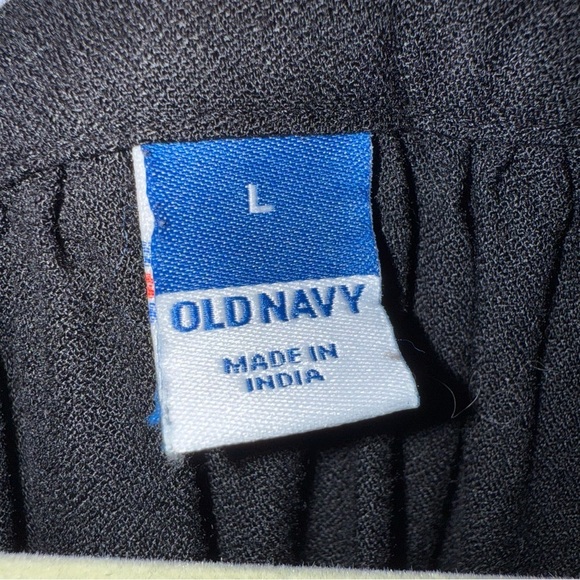 Old Navy Black Women's Flowy Peasant Blouse size large boho vibe coastal cowgirl - Picture 2 of 13